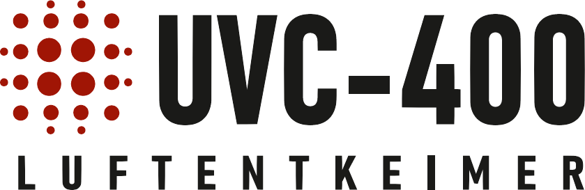 UVC-400 Logo - Der Luftentkeimer zur Luftdesinfektion mit ultraviolettem Licht für geschlossene Räume.